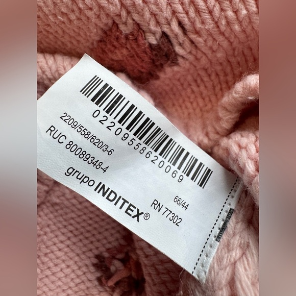 ZARA Baby Pink Knit Sweater  (Size 3–6 Months / 68 cm) - Picture 7 of 7